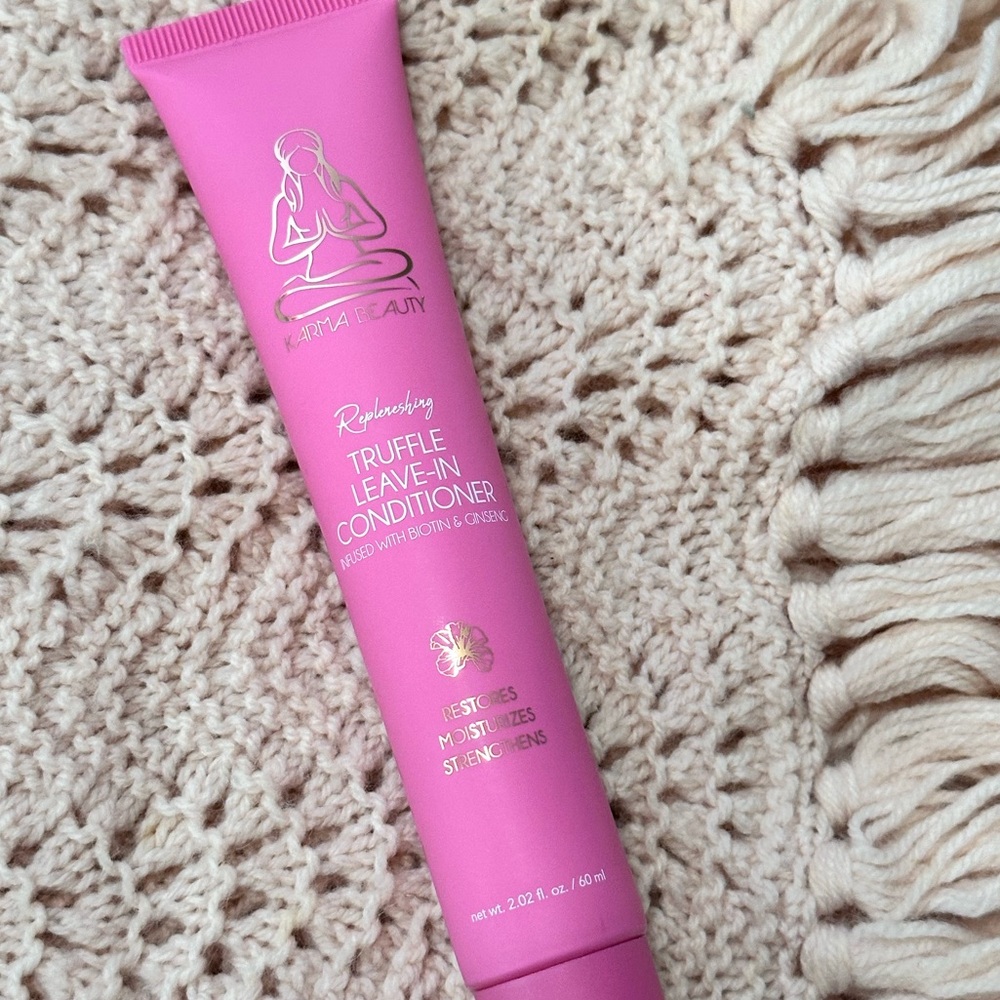 NEW: KARMA BEAUTY Replenishing Pink Truffle Leave-In Conditioner: Restores Hair
